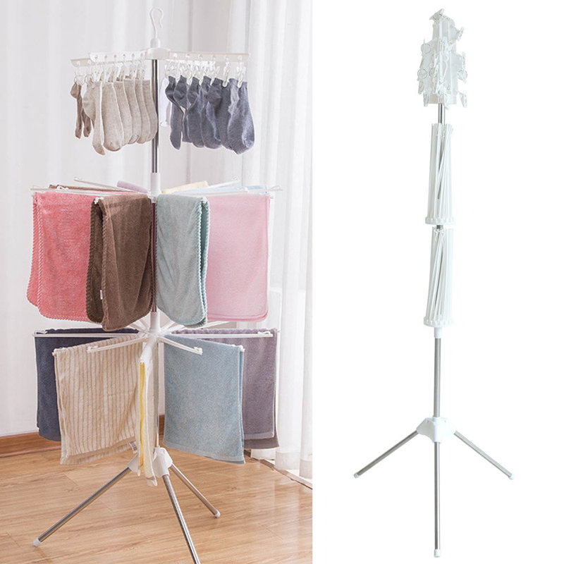 Rebrilliant Foldable Tripod Drying Rack Wayfair